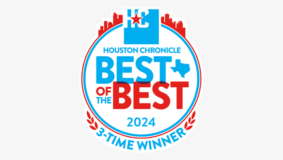 Best of the Best Houston 2024 logo — three time winner